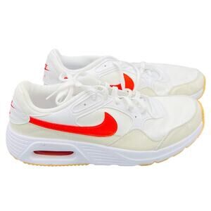 🔴 Nike Air Max 90 SE Men’s 9.5 White Infrared Running Sneakers CW4555